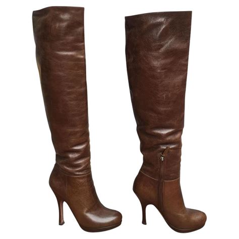 brown leather prada boots|prada genuine leather boots.